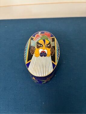Vintage Cloisonné Enamel Trinket Box
